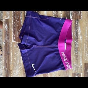 Purple Pink Nike Pros
